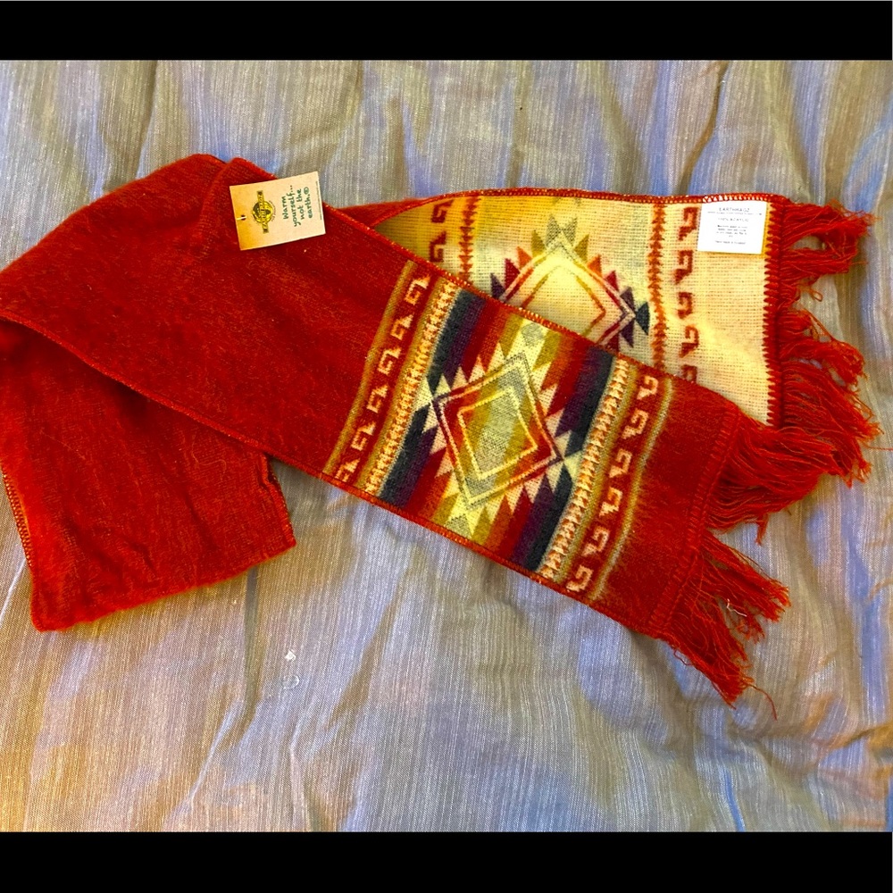 🖤 Vegan Wool Native American scarf 🧣🖤